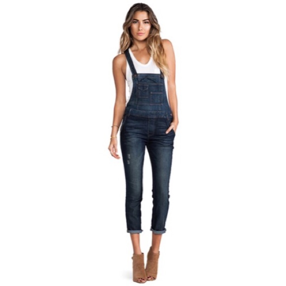 Free People Denim Overalls